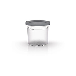 Avis Ninja CREAMi - Lot de 2 pots dessert 473 ml - Transparent gris, couvercles inclus