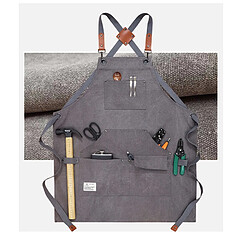 Acheter INF Tablier de jardinage en toile - Tablier de travail imperméable avec poches pour fleuristes
