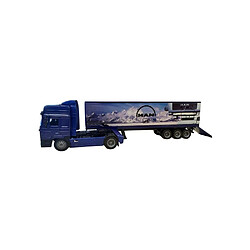Avis NewRay MAN F2000 - 1/43 - Camion tracteur avec conteneur 40 pieds - Bleu et blanc - 16162A