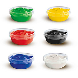 Ses creative Gouache 6 pots - Couleurs assorties pas cher