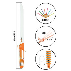 Acheter Lexibook sabre laser LED Naruto - Blanc