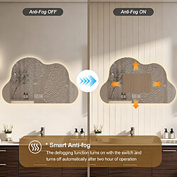Avis ByteLike Miroir LED Nuage 70x90cm