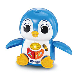 Vtech baby peluche interactive pingouin - Bleu pas cher