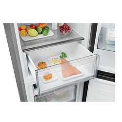 Réfrigérateur combiné 55cm 279l inox - CNCQ2T518DX - CANDY pas cher
