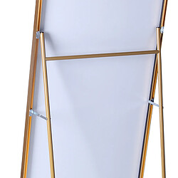 Proximax Miroir sur Pied 180x80 cm, Cadre Aluminium Doré, Miroir Mural Moderne à Poser ou Suspendre pas cher