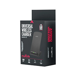 Maxlife Chargeur sans Fil Induction pour Smartphone Support Vertical 15W Noir pas cher