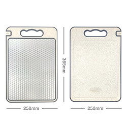 Avis INF Planche à découper double face en acier inoxydable, 14.4 inch x 9.8 inch, qualité alimenta