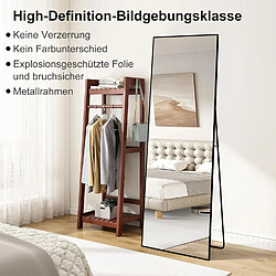 Acheter Proximax Miroir Pleine Longueur, 164 x 54 cm Miroir sur Pied, à Suspendre, Debout ou appuyé, pour Chambre à Coucher, Noir, carré