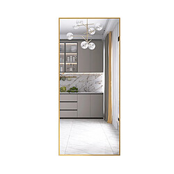 Avis Proximax Miroir sur Pied 180x80 cm, Cadre Aluminium Doré, Miroir Mural Moderne à Poser ou Suspendre
