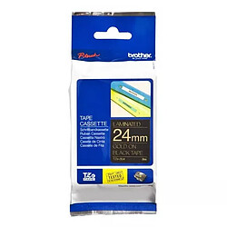 Avis Brother TZe-354 Ruban d'Étiquetage Laminé – 24 mm de large – Or sur Noir – 8 m