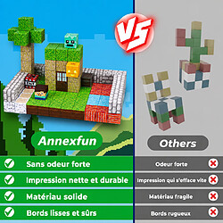 PORSILD FINESSTIQUE Bloc Magnetique 150Pcs Minecraft, Construction 3D, Jeu de Construction Magnétique,Jouets pour Garçons pas cher