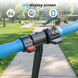 ISCOOTER K4 Trottinette Électrique Enfant Pliable avec Éclairage LED pour 6–12 Ans, Bleu pas cher