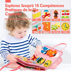 Avis PORSILD FINESSTIQUE Jouet Montessori pour 3 4 5 6 ans, Busy Board Montessori Licorne 5 Couches Planche pour Fille pour Enfant Jeu Educatif Apprendre