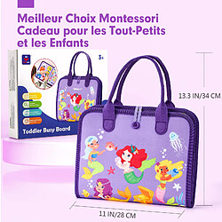 Acheter PORSILD FINESSTIQUE Jouet Montessori pour 2 3 4 5 6 ans, Busy Board Montessori Licorne 5 Couches Planche pour Fille pour Enfant Jeu Educatif Apprendre