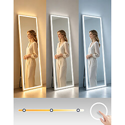Avis NETTLIFE Miroir LED 150cm pied mural