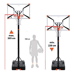 Avis Axi House Panier basket Elite réglable 230 305 cm