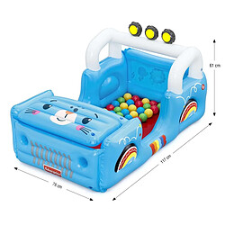 Aire de jeux à balles Bestway 93577 Fisher-Price Smilin' Safari 1.17m x 76cm x 61cm pas cher