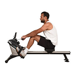 Synerfit Rameur magnétique Lima argent noir pas cher