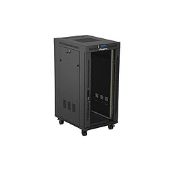 Avis Armoire d'Installation Rack Lanberg 24U 600x800 Noire Porte en Verre V2