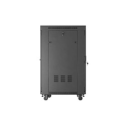 Acheter Armoire d'Installation Rack Lanberg 24U 600x800 Noire Porte en Verre V2
