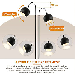 ZMH Lampadaire arc H.160cm Lampadaire Vintage Lampadaire E27 avec interrupteur au pied pour salon Sans Ampoule pas cher
