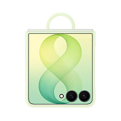 Avis Samsung Coque pour Galaxy Z Flip 8 avec Anneau Magnétique en Silicone Soft-Touch Vert pâle