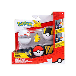 Ceinture Pikachu Clip N Go Pokemon - Figurine de Combat Pikachu de 5 cm pas cher