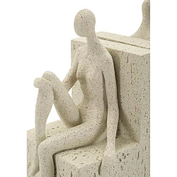 Ervesto 01203800FL - Statuette Livre Pierres - Crème pas cher