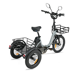 Acheter Tricycle Électrique Cysum Ag1 Pro, Batterie 48v 20ah, Marche Arrière, Grand Panier, Gris