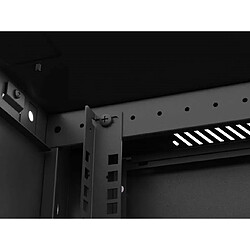 Lanberg Armoire de Montage Murale 19" 4U 600x600 Noire, Porte Perforée WF01-6604-23B pas cher