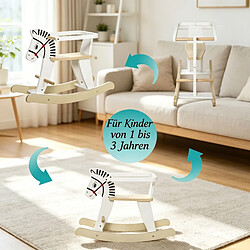 HOMAIRE Fauteuil blanc en MDF et bois 68 x 26 x 48 cm pas cher
