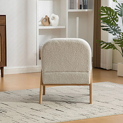 HOMAIRE Fauteuil d'appoint Ivory en chenille de 72 x 61 x 78 cm pas cher