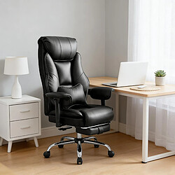 Acheter HOMAIRE Chaise de bureau noir en métal et polyuréthane de 77 × 77 × 125.5 cm