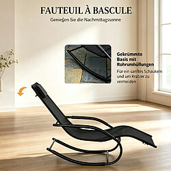 Acheter HOMAIRE Fauteuil suspendu en métal noir 62 x 150 x 84 cm