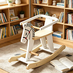 Avis HOMAIRE Fauteuil blanc en MDF et bois 68 x 26 x 48 cm
