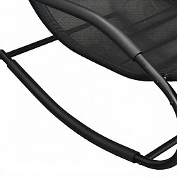 HOMAIRE Fauteuil suspendu en métal noir 62 x 150 x 84 cm pas cher