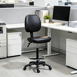 Acheter HOMAIRE Chaise de bureau noir en Nylon et polyuréthane et PVC et acier de 46 × 46 × 137 cm