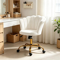 Acheter HOMAIRE Chaise de bureau blanc en de 64 × 64 × 90 cm