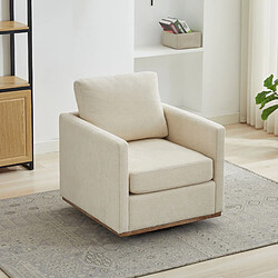 HOMAIRE Fauteuil, chenille, beige en beige 85 x 78 x 88,5 cm pas cher