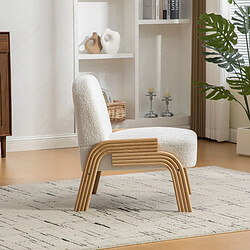 Acheter HOMAIRE Fauteuil d'appoint Ivory en chenille de 72 x 61 x 78 cm