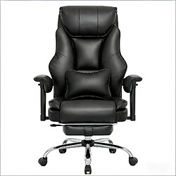 Avis HOMAIRE Chaise de bureau noir en métal et polyuréthane de 77 × 77 × 125.5 cm
