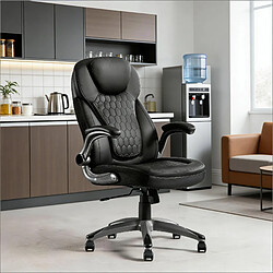 Avis HOMAIRE Chaise de bureau noir en métal et tissu maillé et Nylon et PU de 67.5 × 67.5 × 120 cm