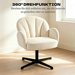 HOMAIRE Fauteuil en beige de 64.5 x 68 x 80 cm pas cher