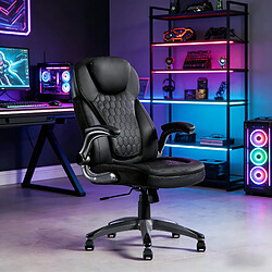Acheter HOMAIRE Chaise de bureau noir en métal et tissu maillé et Nylon et PU de 67.5 × 67.5 × 120 cm