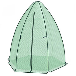 HOMAIRE Serre vert en polyéthylène et acier de 160 × 160 × 180 cm pas cher