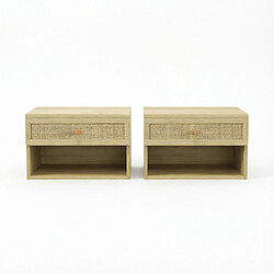 Acheter HOMAIRE Table d'appoint en bois naturelles 40 x 34 x 23 cm