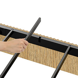 Acheter HOMAIRE Lit naturel en fer et panneau de particules