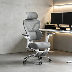 Acheter HOMAIRE Chaise de bureau gris en tissu maillé et métal de 50 × 50 × 123.5 cm
