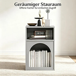 Avis HOMAIRE Table de chevet gris en décor bois de 30 × 30 × 60 cm