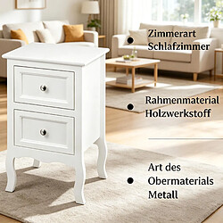 Acheter HOMAIRE Table d'appoint blanche avec rangement en blanc bois 30 x 40 x 60 cm